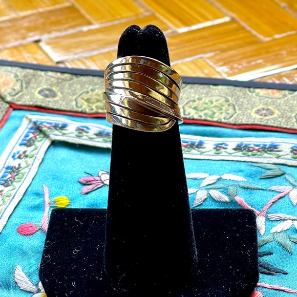 925 sterling silver wide band ring - Picture 6 of 7